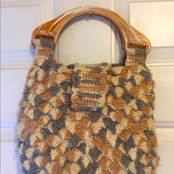 Vintage Handmade Crochet Purse Boho Grannycore - Picture 2 of 6